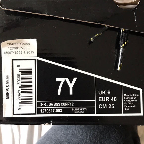 Stephen Curry Under Armour shoes - Picture 2 of 2